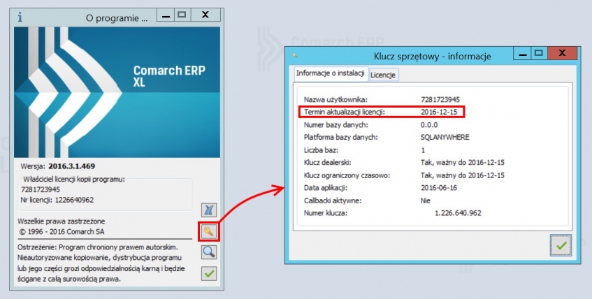 Termin ważności upgrade ERP XL Termin ważności upgrade ERP XL