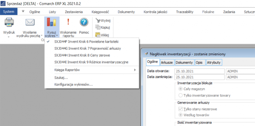 Inwentaryzacja ERP XL - sprawdzenie inwentaryzacji Inwentaryzacja ERP XL - sprawdzenie inwentaryzacji