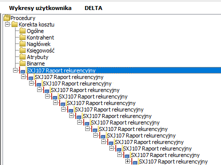 Raport rekurencyjny zagnieżdżony ERP XL Raport rekurencyjny zagnieżdżony ERP XL