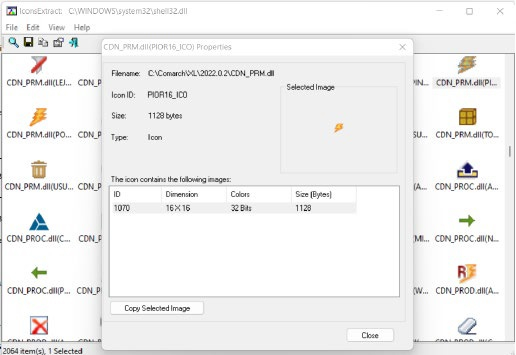 Wydobycie informacji o nazwie ikony w systemie ERP XL Wydobycie informacji o nazwie ikony w systemie ERP XL