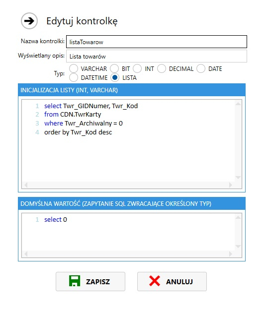 migrator excel definicja kontrolki migrator excel definicja kontrolki