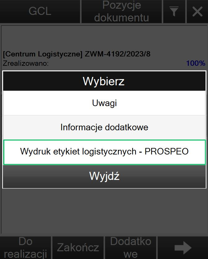 sxz126 Wydruk etykiet logistycznych sxz126 Zastosowanie standardów gs1 - opcja wydruku etykiet logistycznych
